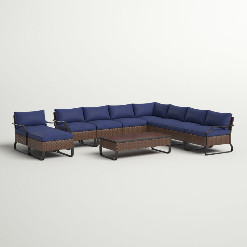 Andover Mills Heiman Person Outdoor Seating Group With Cushions